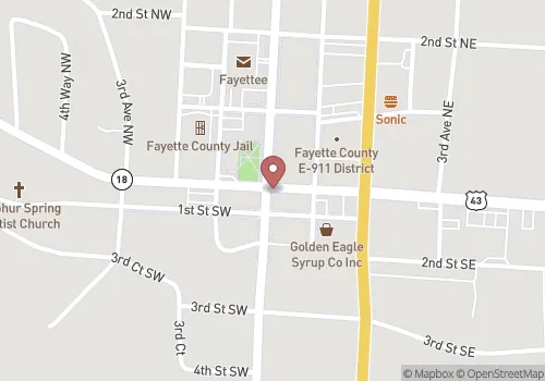 Fayette County Vital Records Map