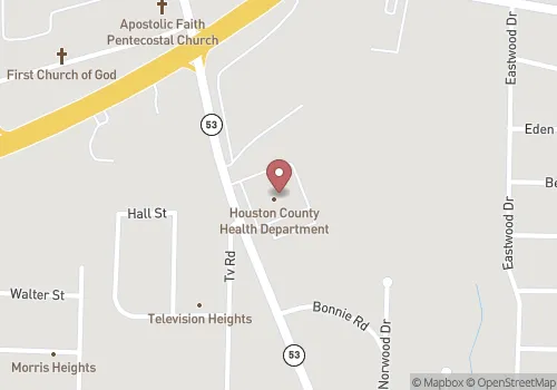 Houston County Vital Records Map