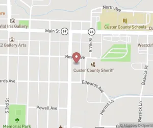 Custer County Vital Records Map