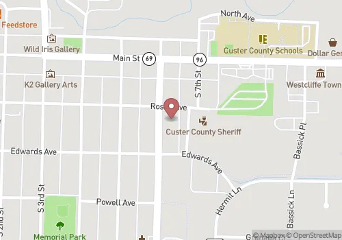 Custer County Vital Records Map
