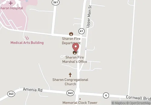 Sharon Town Clerk Map