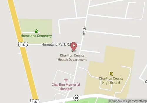 Charlton County Health Department Map