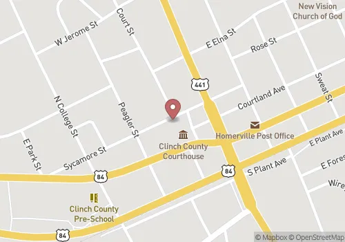 Clinch County Probate Court Map