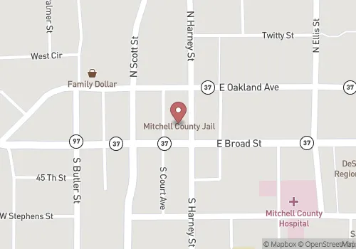 Mitchell County Probate Court Map