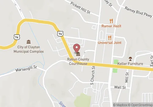 Rabun County Probate Court Map