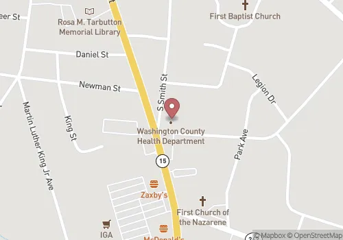 Washington County Health Department Map