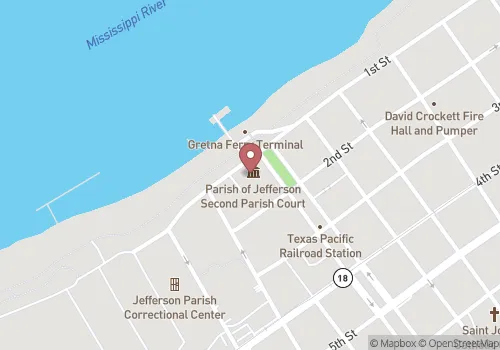 Jefferson Parish - Gretna Parish Clerk of Court Map