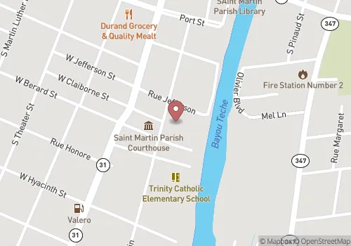 St. Martin Parish Clerk of Court Map