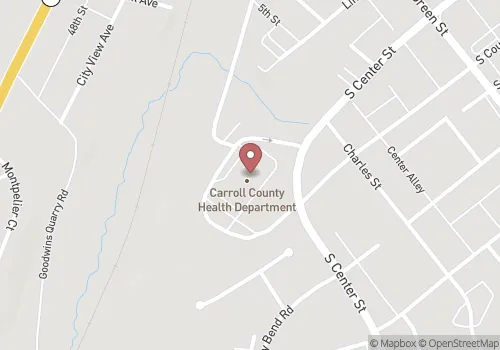 Carroll Health Department Map