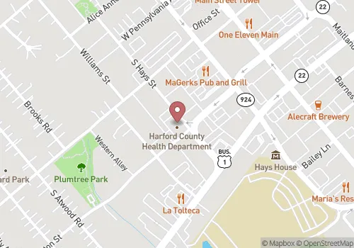 Harford Health Department Map