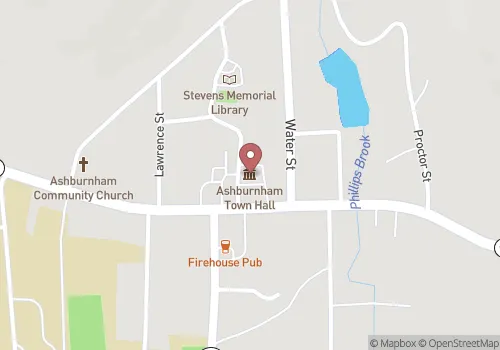 Ashburnham Town Hall Map