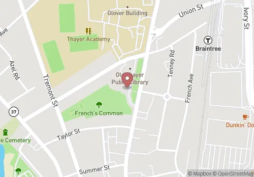 Braintree Town Hall Map