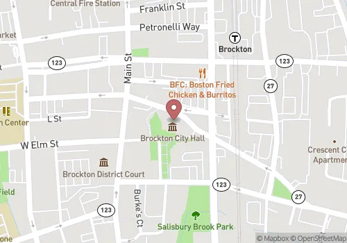 Brockton City Hall Map