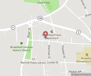 Brookfield Town Hall Map