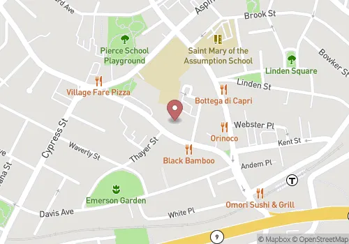 Brookline Town Hall Map