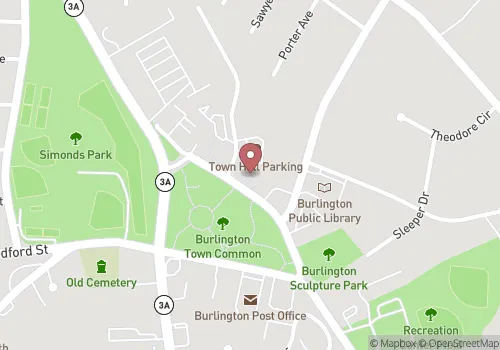 Burlington Town Hall Map