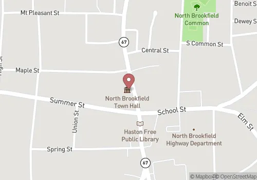 North Brookfield Town Clerk Map