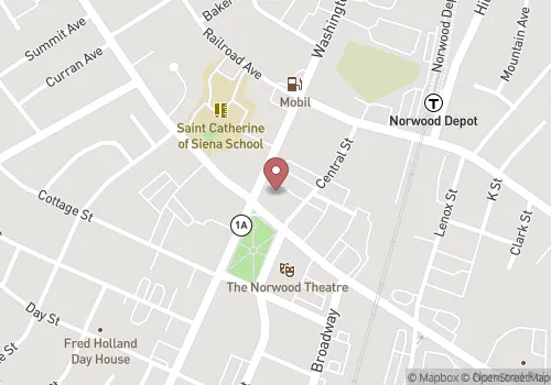 Norwood Town Clerk Map