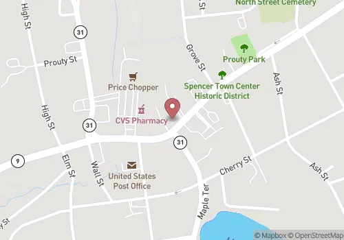 Spencer Town Clerk Map