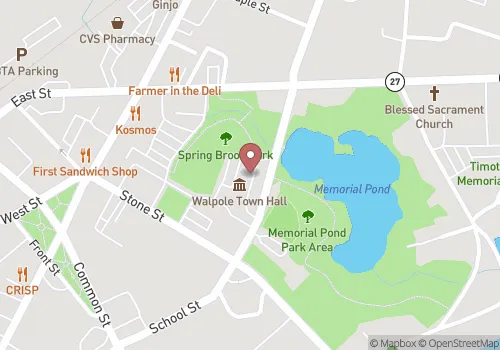 Walpole Town Clerk Map