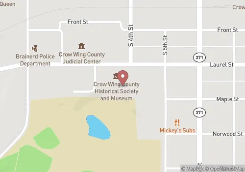 Crow Wing County Land Services Department Map