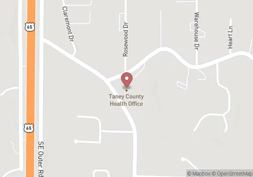 Taney County Health Department - Branson Office Map