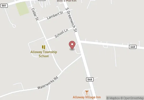 Alloway Township Registrar Map