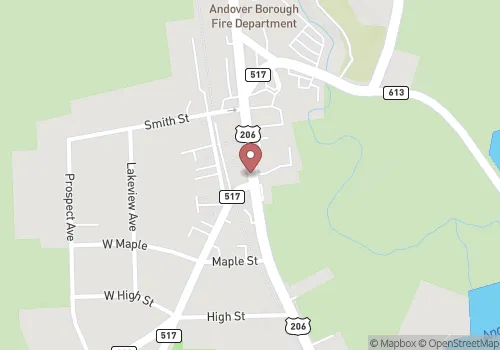 Andover Borough Registrar Map