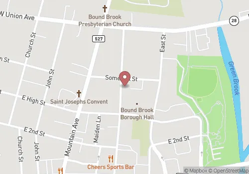 Bound Brook Borough Registrar Map