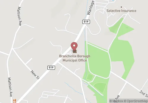 Branchville Borough Registrar Map