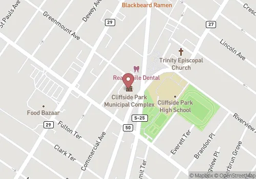 Cliffside Park Borough Registrar Map