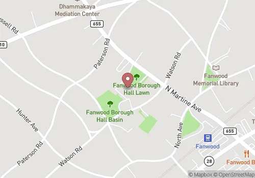 Fanwood Borough Registrar Map