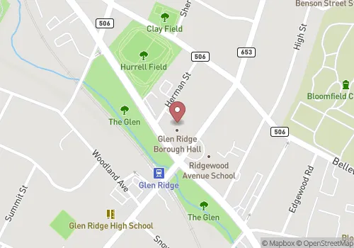 Glen Ridge Borough Registrar Map