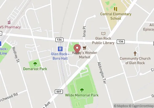 Glen Rock Borough Registrar Map