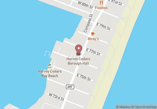 Harvey Cedars Borough Registrar Map