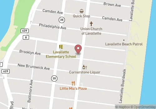 Lavallette Borough Registrar Map