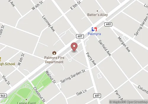 Palmyra Borough Registrar Map