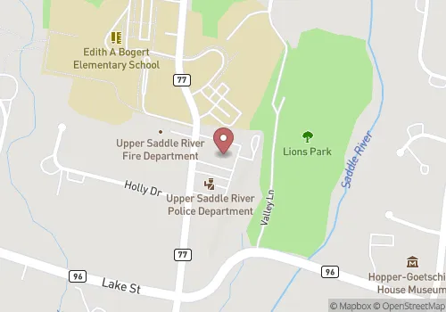 Upper Saddle River Borough Registrar Map