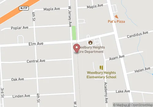 Woodbury Heights Borough Registrar Map