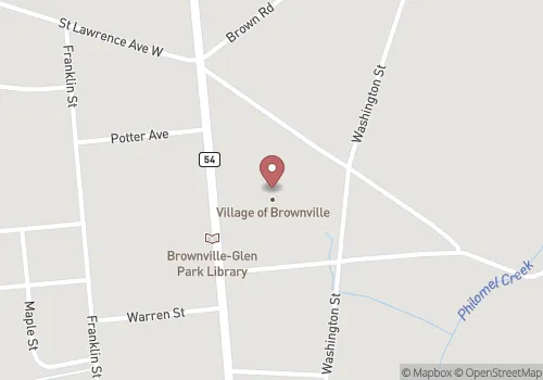 Village of Brownville Clerk Map