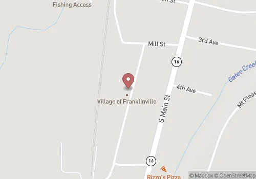 Village of Franklinville Clerk Map