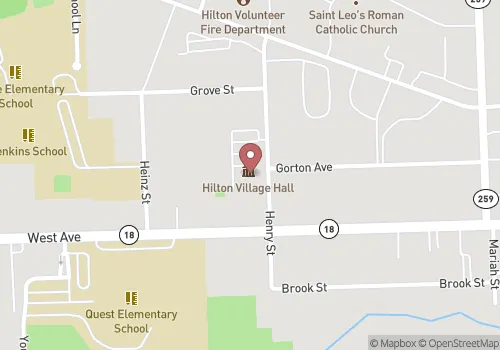 Village of Hilton Clerk Map