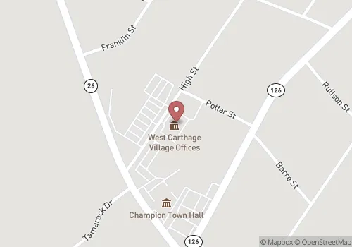 Village of West Carthage Clerk Map