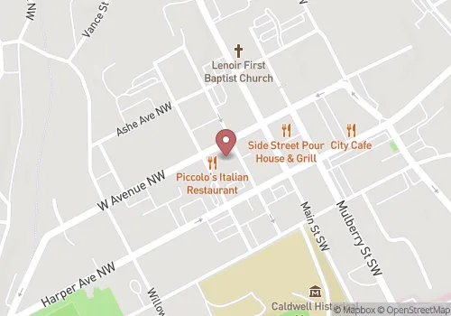 Caldwell County Register of Deeds Map