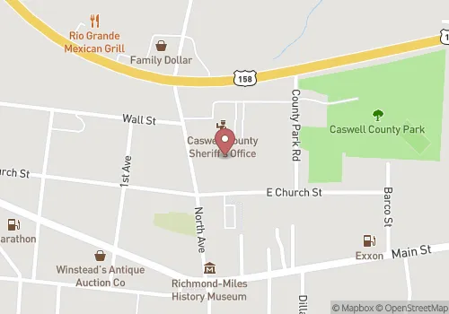 Caswell County Register of Deeds Map