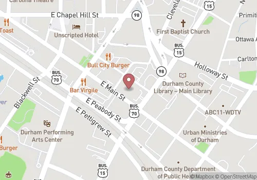 Durham County Register of Deeds Map
