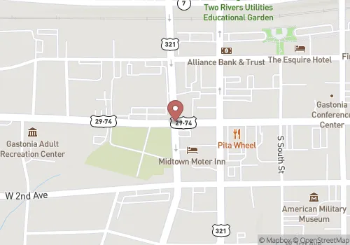 Gaston County Register of Deeds Map