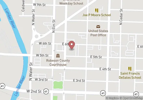 Robeson County Register of Deeds Map