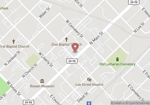 Rowan County Register of Deeds Map