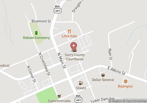 Surry County Register of Deeds Map